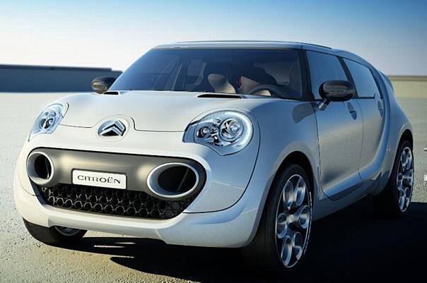 Der Citroën C-Cactus, Prototyp für ein preiswertes Diesel-Hybridfahrzeug. 